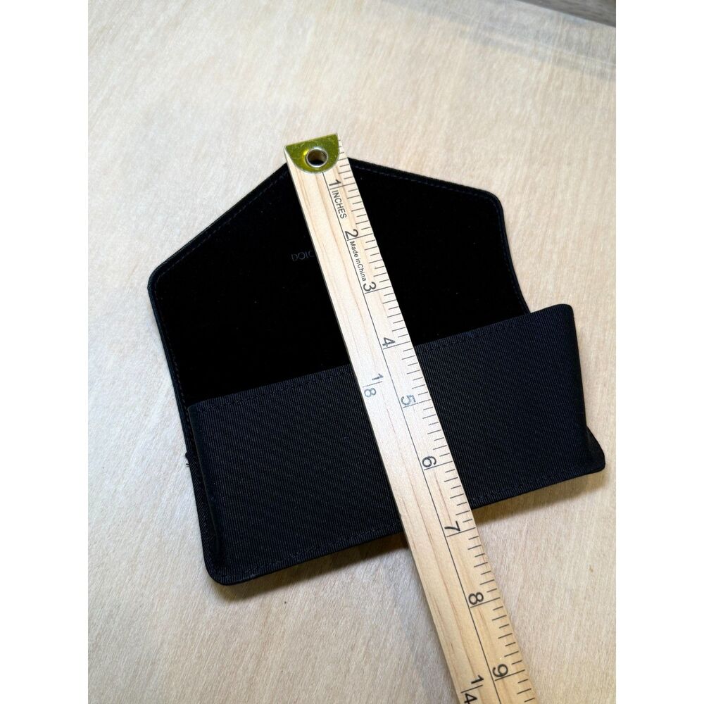 Dolce & Gabana Black Velvet Lined Sunglass Eyeglass Case Soft Compact Travel Lux - Picture 5 of 7